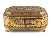 A Chinese Export Lacquer Box