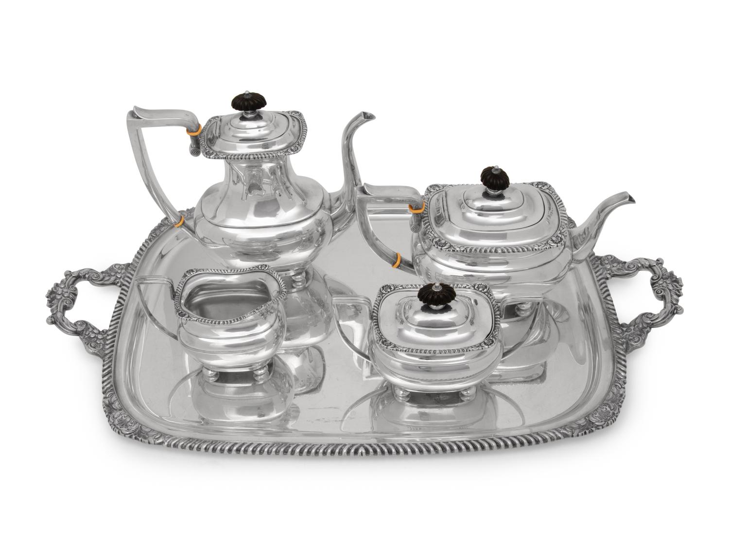 An American Silver Five-Piece Tea and Coffee Service