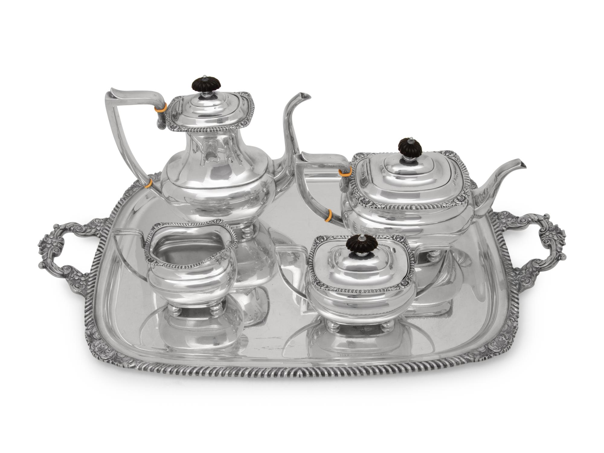 An American Silver Five-Piece Tea and Coffee Service