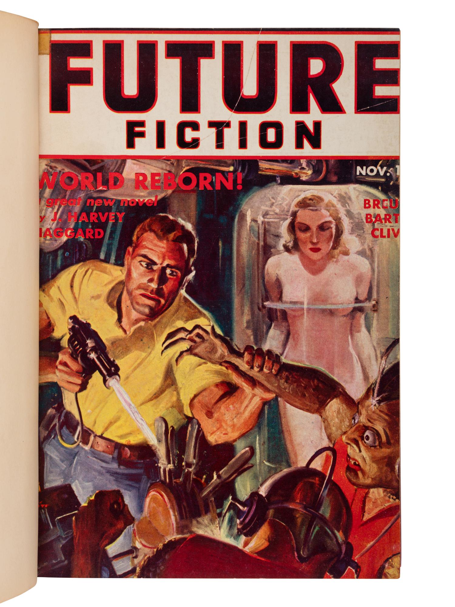 HORNIG, Charles D. (1916-1999) (ed.). Future Fiction . Vol. I, nos. 1-4. New York: Double Action Magazines, 1939-1940.