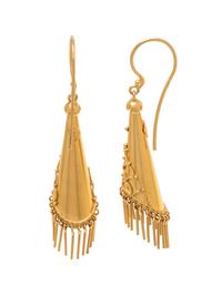 CASTELLANI, YELLOW GOLD EARRINGS