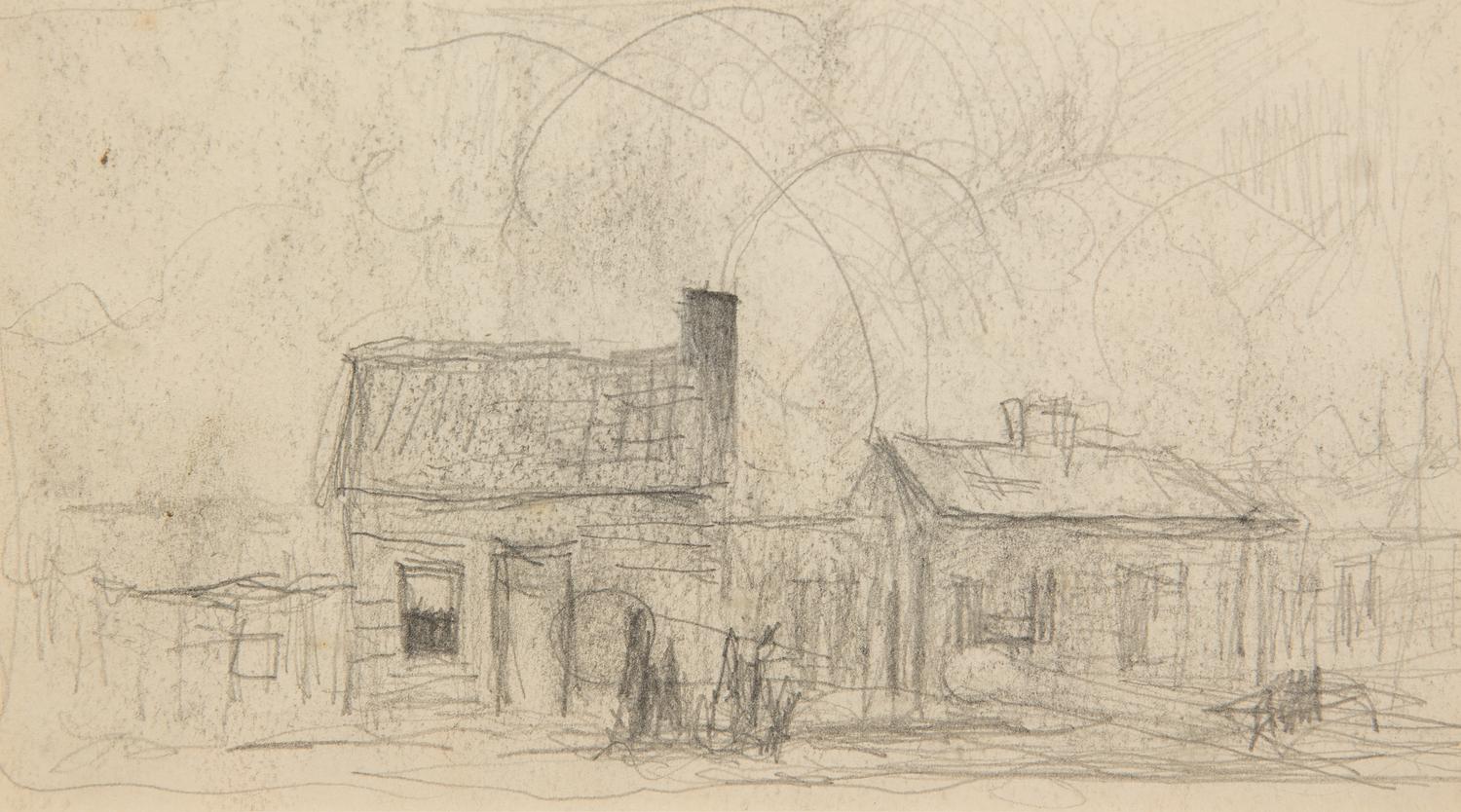 Walter Biggs, (American, 1886–1968), A Group of Five Exterior Sketches