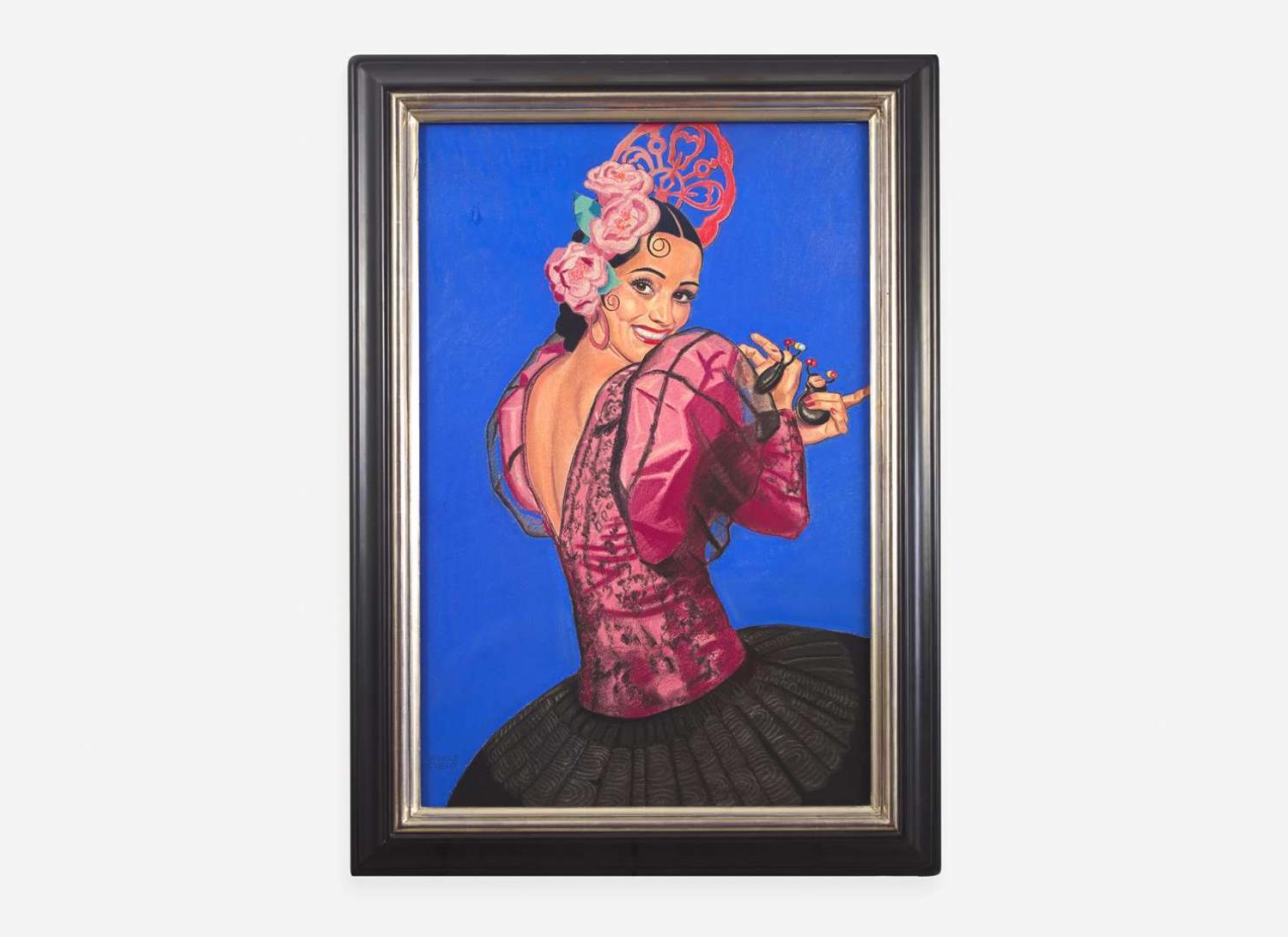 Winold Reiss (American, 1886-1953) - Flamenco Dancer