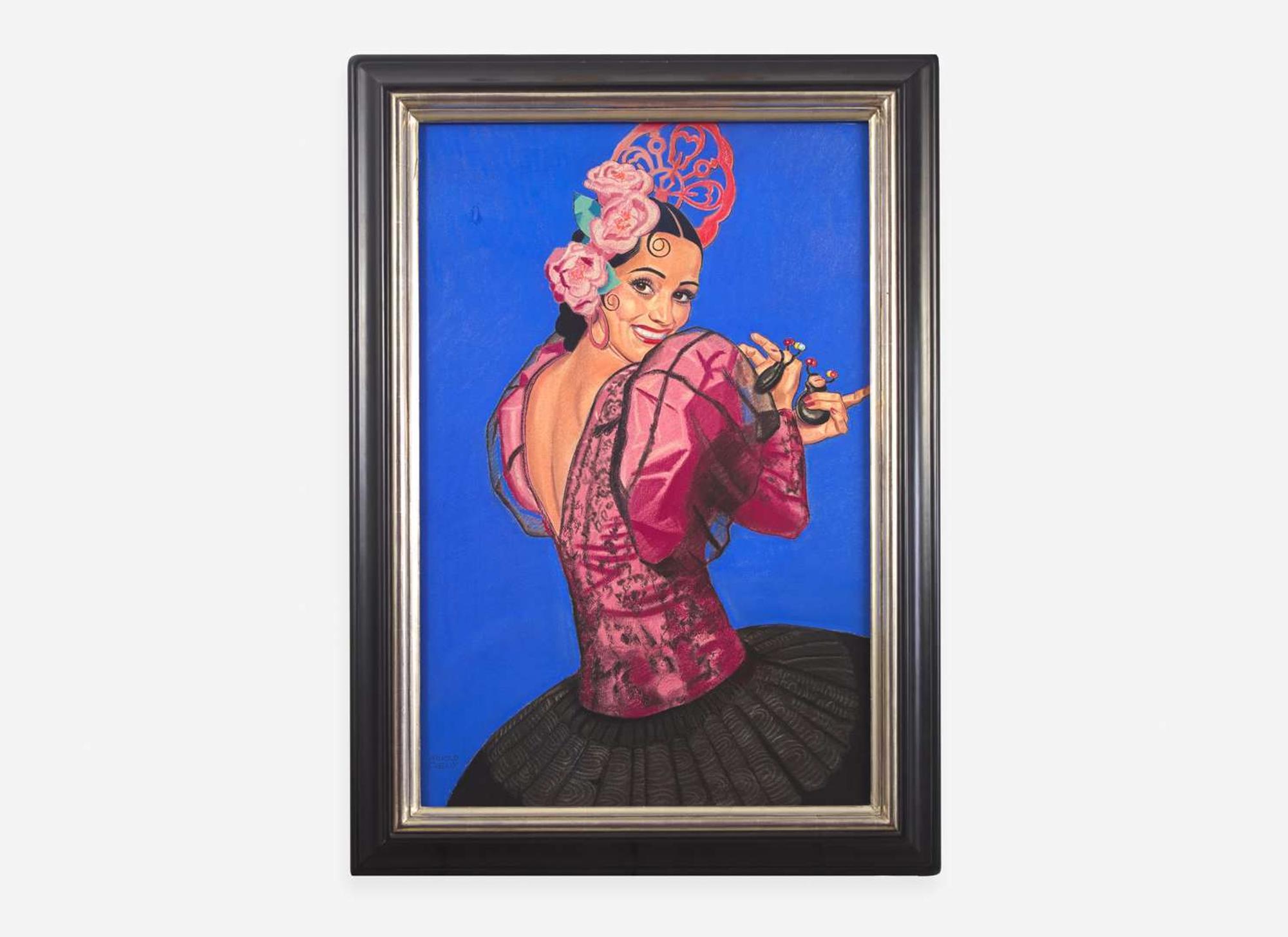Winold Reiss (American, 1886-1953) - Flamenco Dancer
