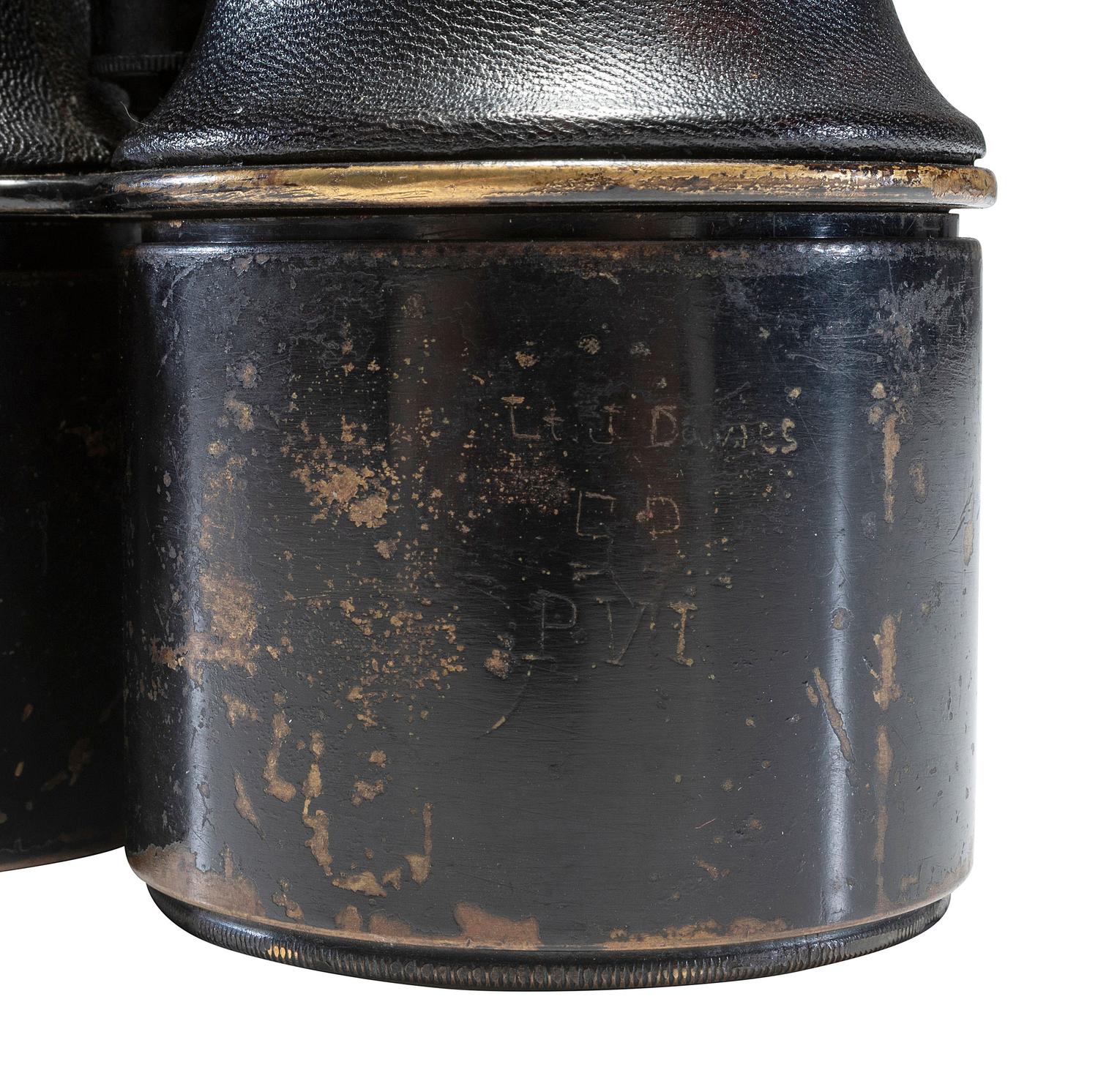 [CIVIL WAR]. A pair of field glasses with presentation engraving to J. R. Davies of London, March 1864.