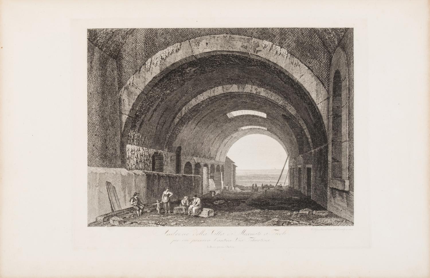 [Prints] Gmelin, Wilhelm Friedrich. ( Dissertazioni di Tivoli e di Albano in dodici Tavole )