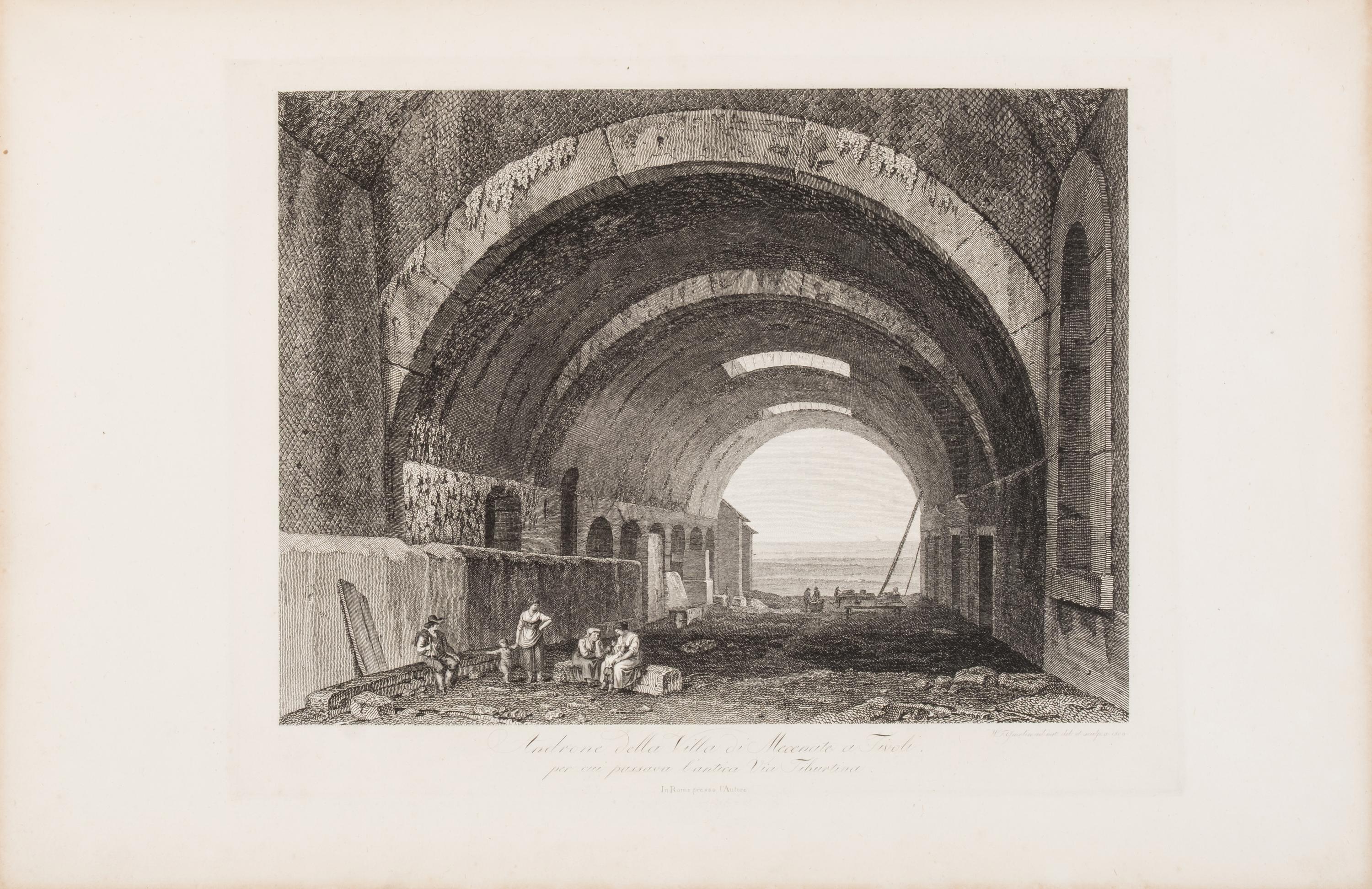 [Prints] Gmelin, Wilhelm Friedrich. ( Dissertazioni di Tivoli e di Albano in dodici Tavole )