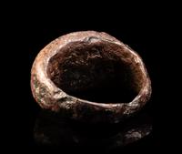 A Roman Iron and Red Jasper Finger Ring