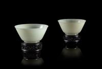 A Pair of Fine White Jade Bowls — 18TH/EARLY 19TH CENTURY
