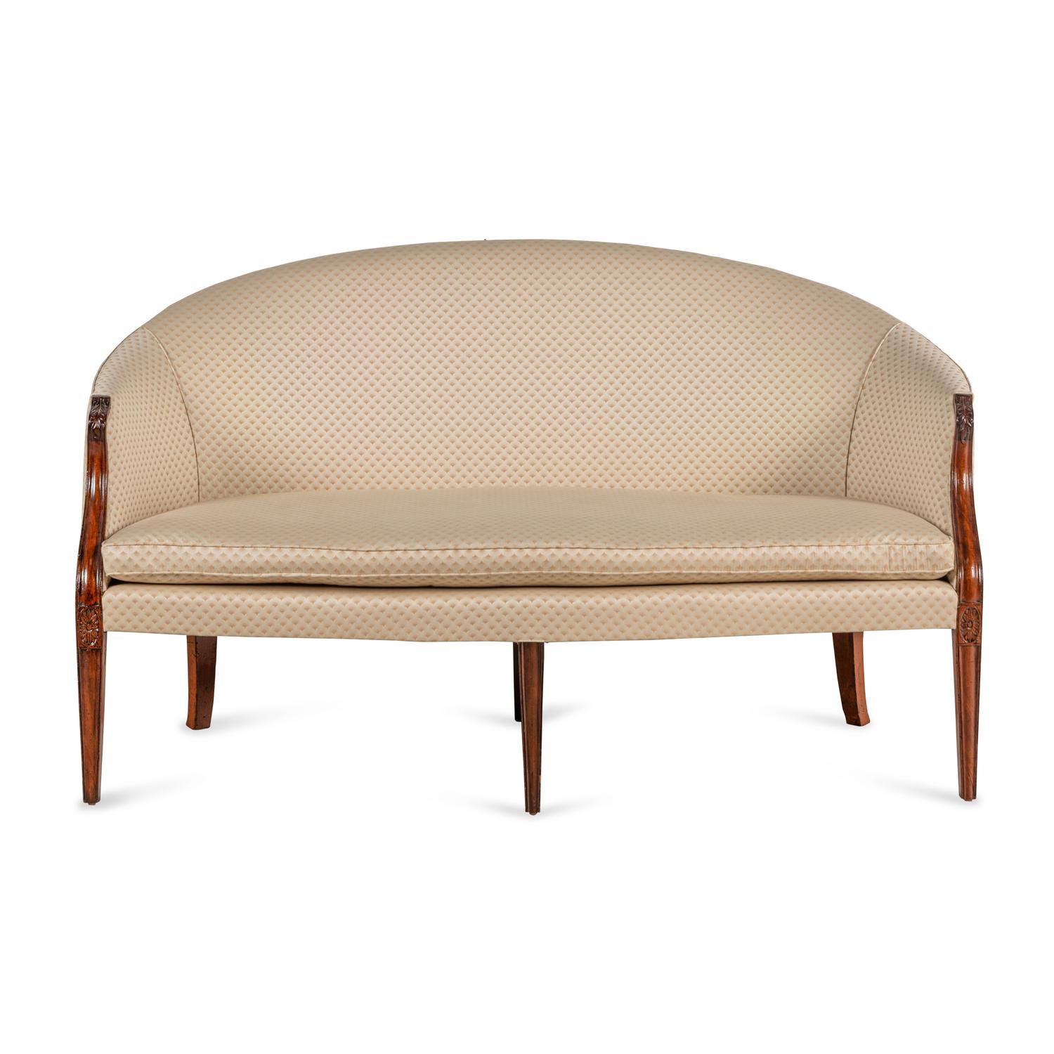 A George III Mahogany Settee