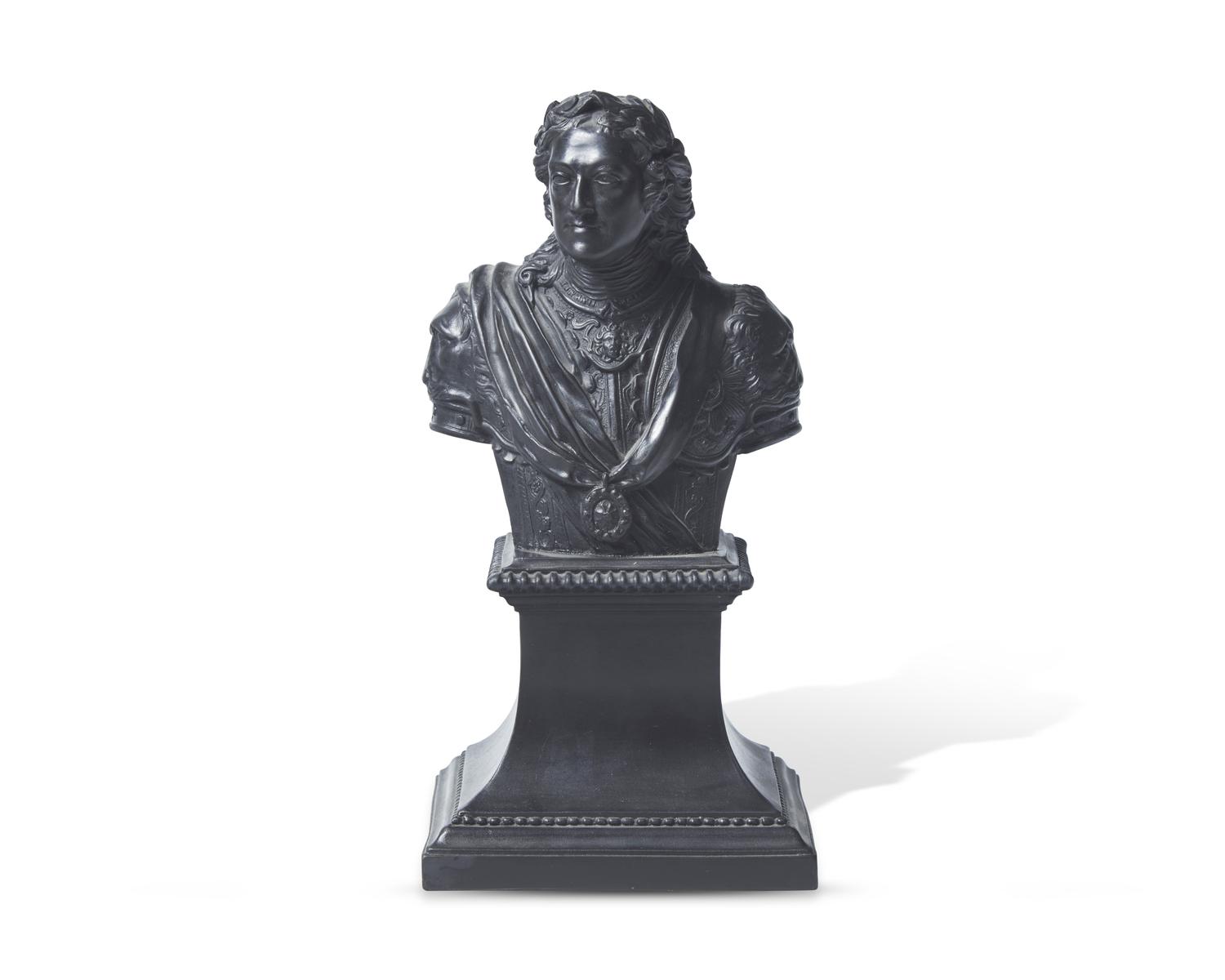 A Wedgwood Black Basalt Bust of the Duke of Marlborough