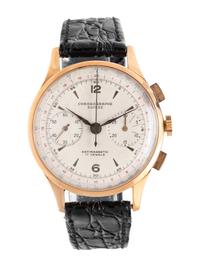 CHRONOGRAPHE SUISSE, 18K YELLOW GOLD CHRONOGRAPH WATCH