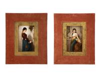A Pair of Berlin (K.P.M.) Porcelain Plaques