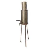 A Copper and Iron Vessel from the Lisotto Grappa Distillery 7" W x 12" D x 29" H — Italy, 20th Century