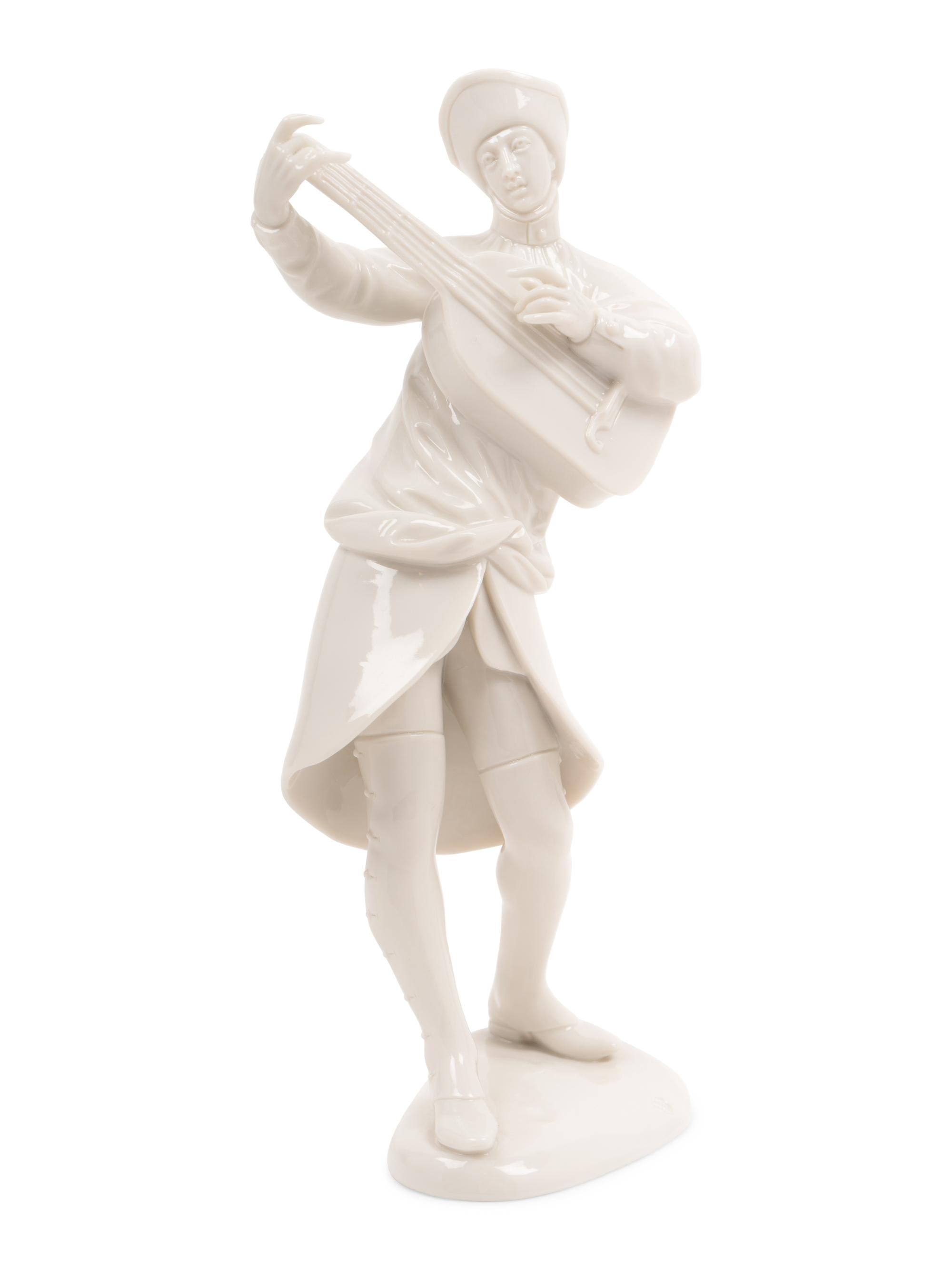 A Set of Five Nymphenburg Porcelain Musicians