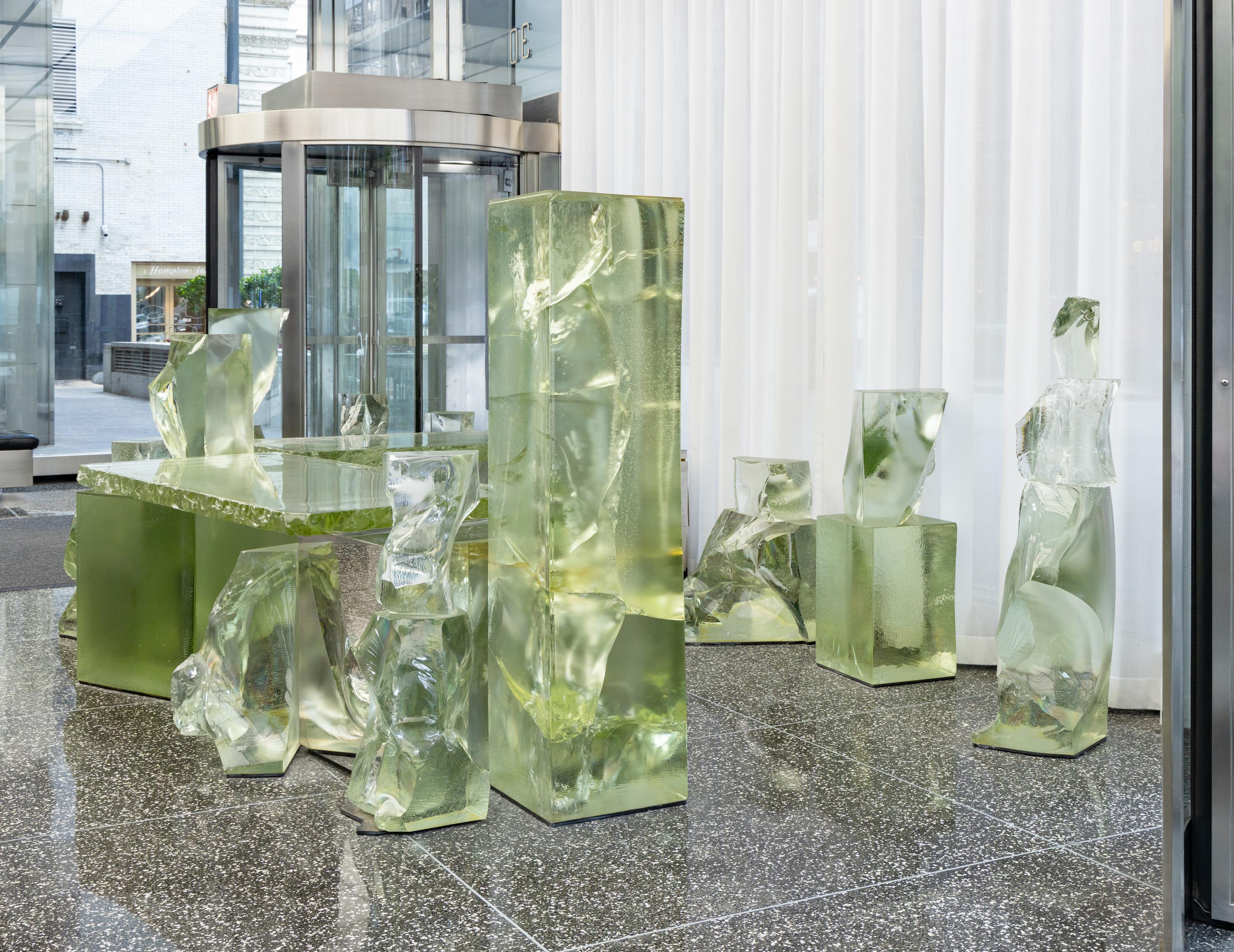 Frank Gehry (American, 1929–2025) — Icehenge Desk from the lobby of the Inland Steel Building