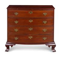 A Chippendale Cherry and Mahogany Chest of Drawers