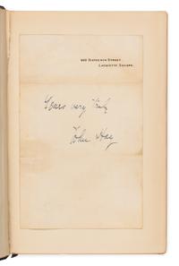 [HAY, John (1838-1905)]. THAYER, William Roscoe. The Life and Letters of John Hay . Boston and New York: Houghton Mifflin Company, 1915.