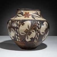 Acoma / Laguna Polychrome Pottery Jar