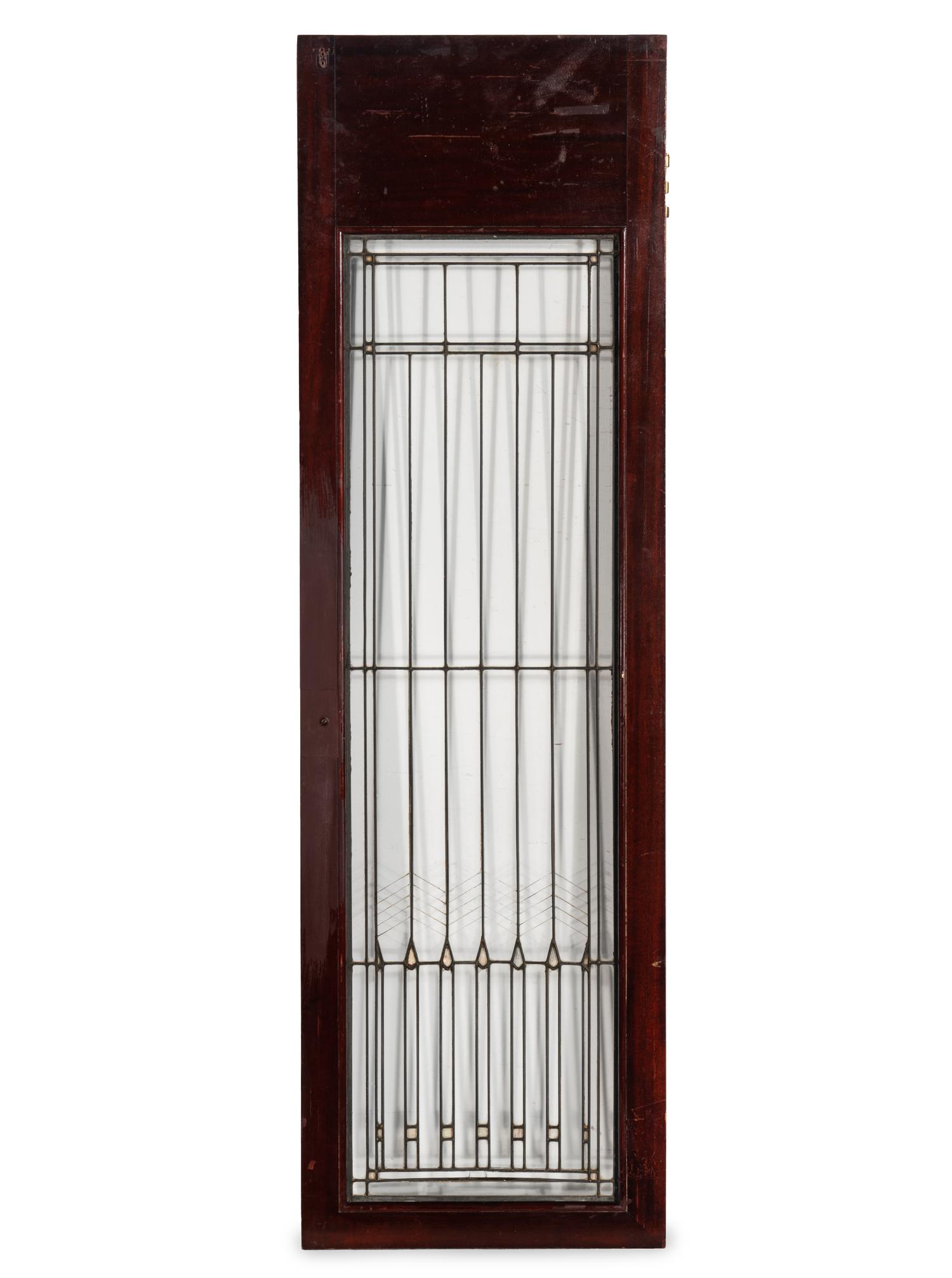 Prairie School Window from the Madlener House, Chicago Linden Glass Co., US