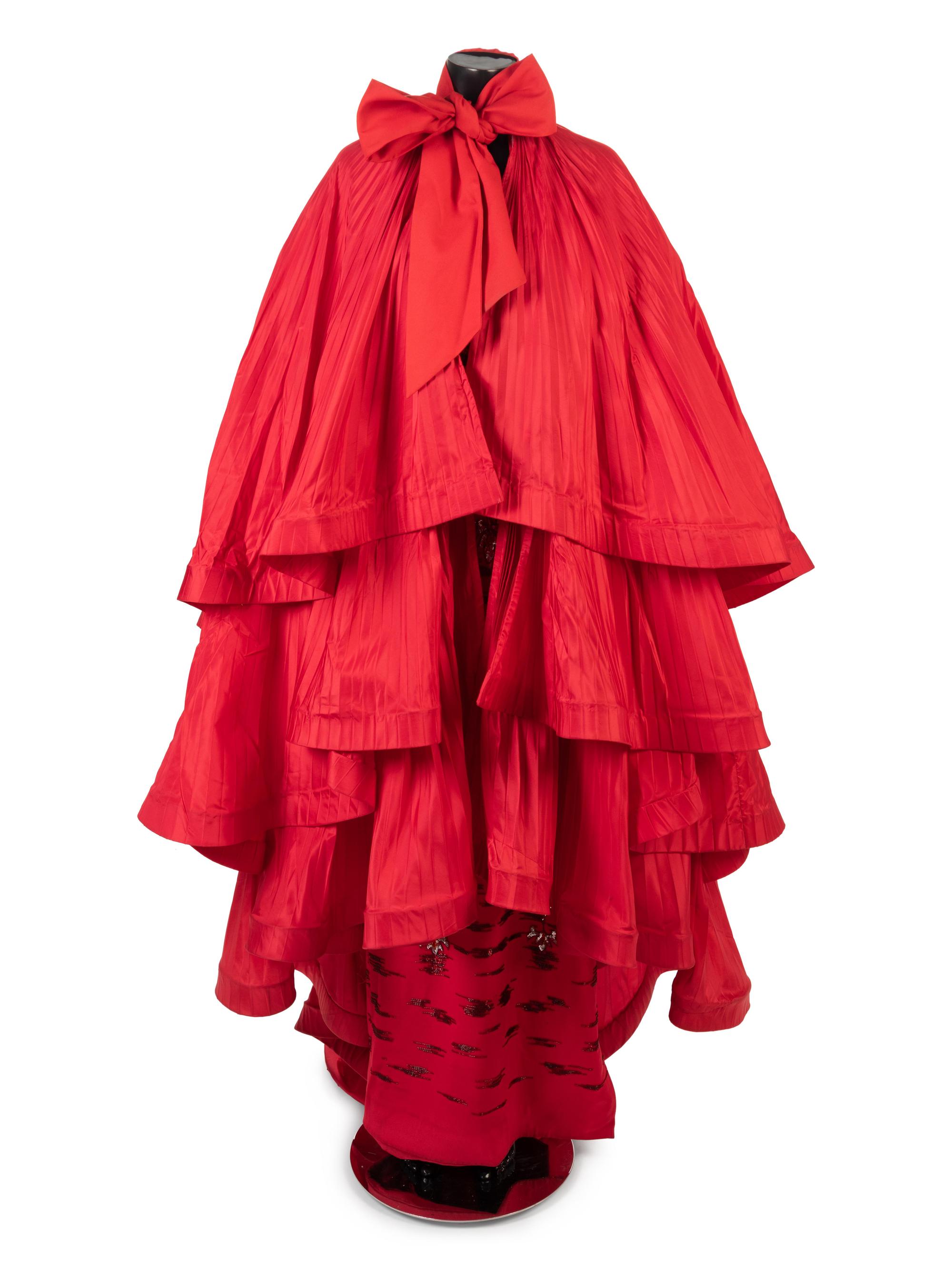Two Pierre Cardin Dresses From Ebony Fashion Fair, One Worn By Iman, 1970-1984