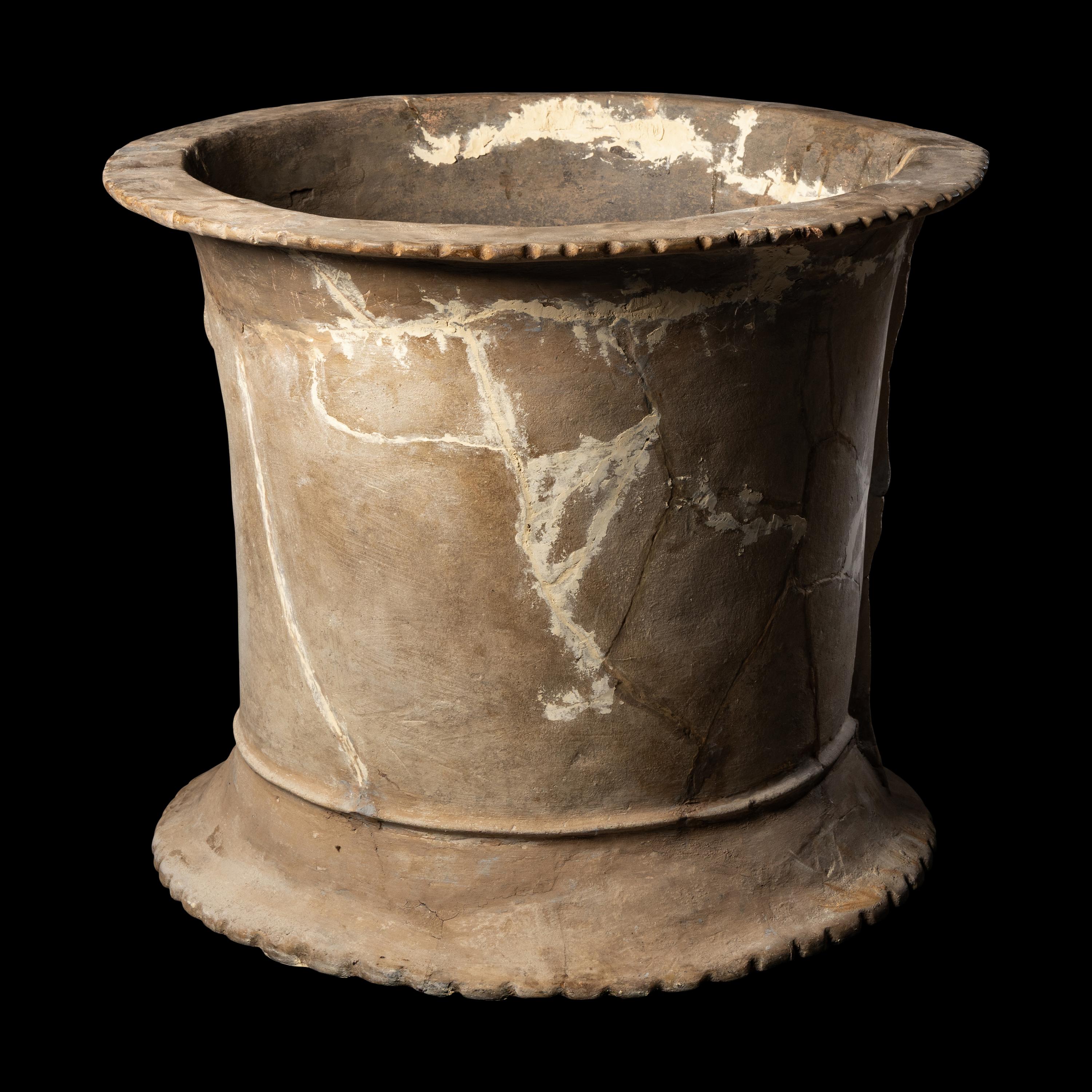 A Maya Painted Terracotta Urn