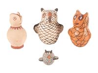 Parliament of Pueblo Pottery Owls