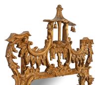 A Pair of Chinese Chippendale Style Giltwood Mirrors