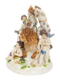 A Meissen Porcelain Europa Figural Group