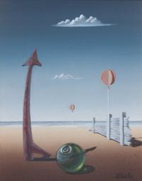 Norman Black, (British, 1920-1999), Surrealist Scene