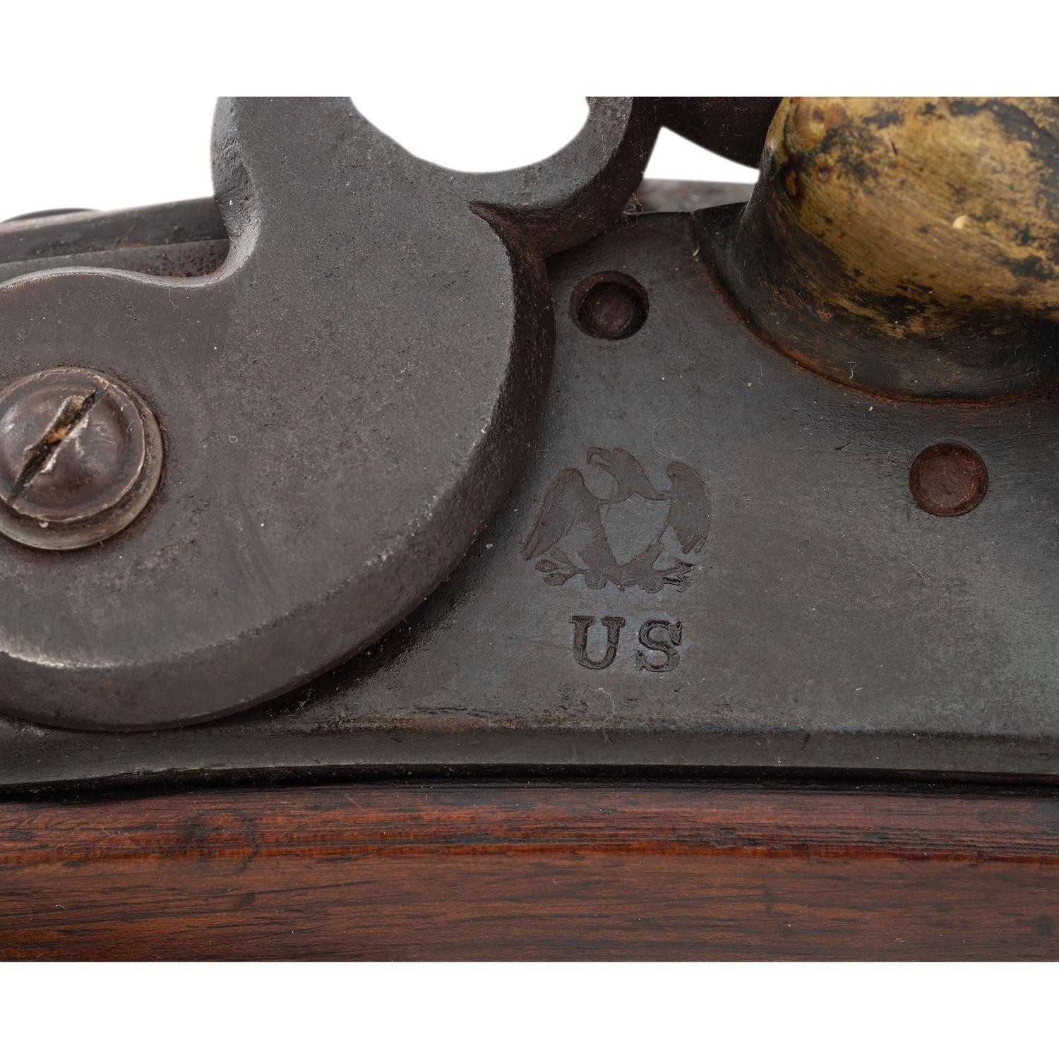 Composite Baden Flintlock Musket with an 1827 Dated US Model 1822 (1816 Type II) Lock