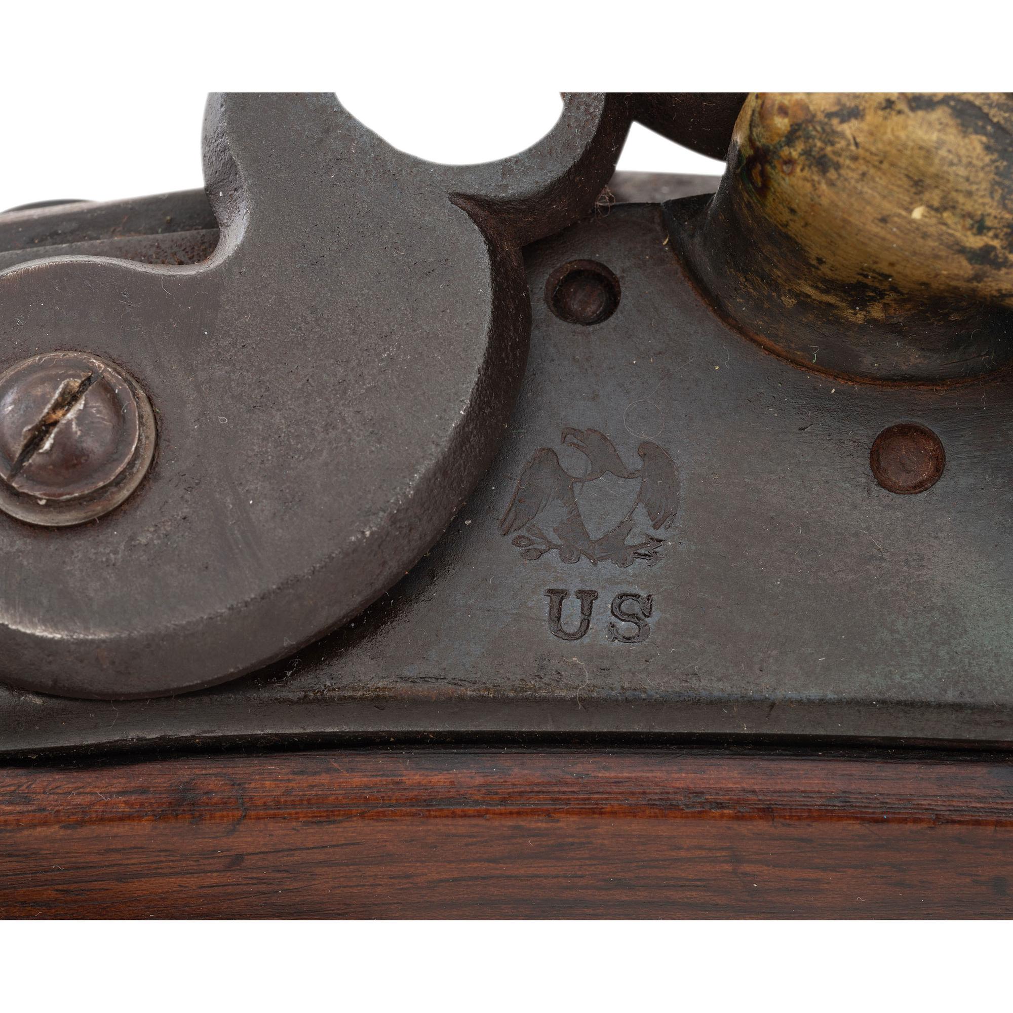 Composite Baden Flintlock Musket with an 1827 Dated US Model 1822 (1816 Type II) Lock