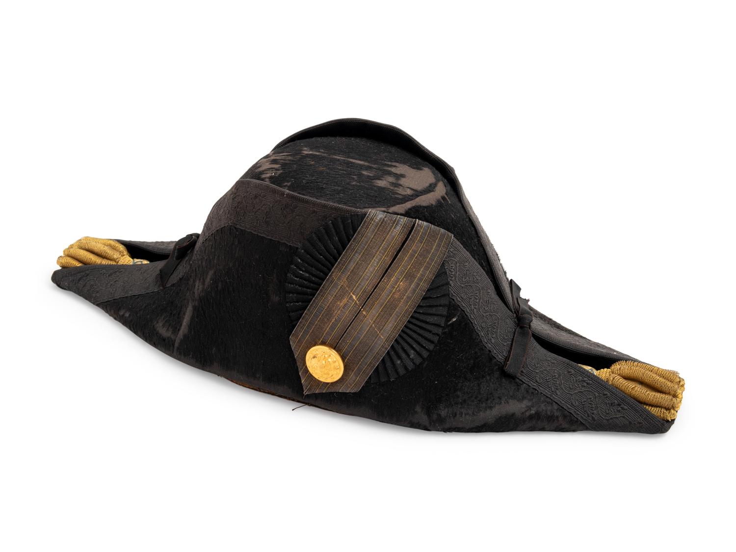 US Naval Dress Bicorn and Two Sets of Epaulets, c1900