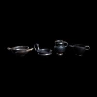 A Group of 7 Greek Black-Glazed Vessels