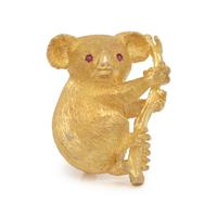GEORGE LEDERMAN, YELLOW GOLD KOALA BROOCH