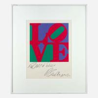 Robert Indiana (American, 1928-2018) The Philadelphia Love (with Poetry: Wherefore The Punctuation of the Heart)