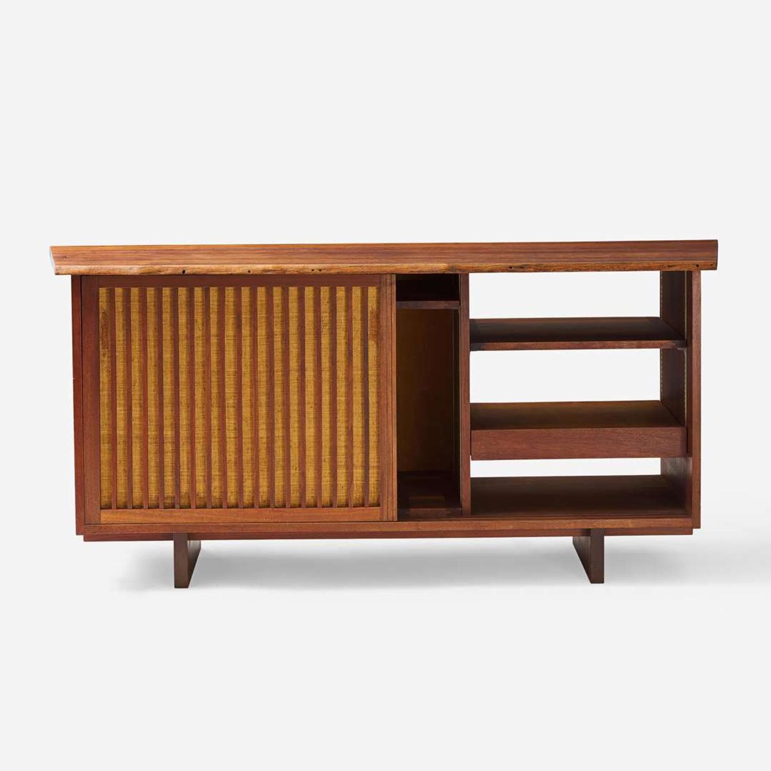 George Nakashima (American, 1905-1990) Special "Double Sliding-Door Cabinet", New Hope, Pennsylvania, 1962
