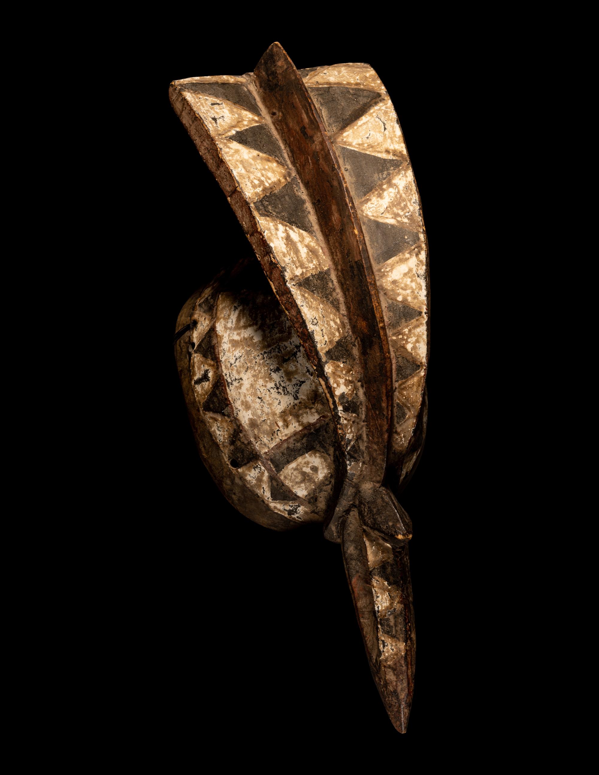 Two Mossi Wood Bird Helmet Masks