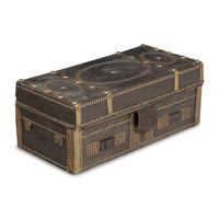 A China Trade Leather-Clad Trunk
