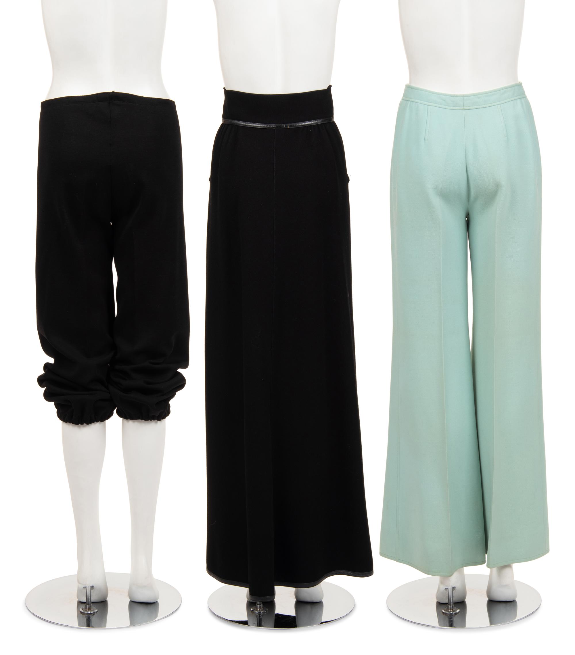 Three Designer Bottoms: Two Courrèges and One Cardin, 1970-80s