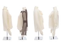 Four Designer Silk Blouses: Two Fendi, One Valentino, One Oscar de la Renta