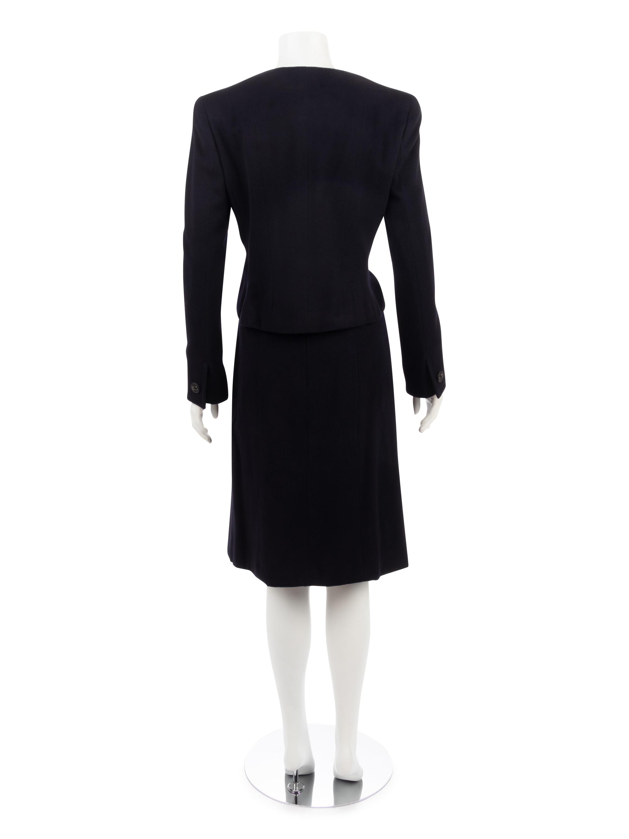Chanel Cashmere Two-Piece Skirt Suit, Fall 2002