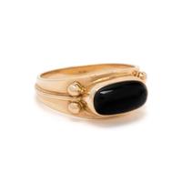 YELLOW GOLD AND TOURMALINE RING