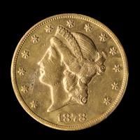 A United States 1878-CC Liberty Head $20 Gold Coin