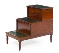 A Set of English Mahogany Bed Steps Height 25 1/4 inches. — EARLY 19TH CENTURY