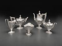 An American Silver Five Piece Tea and Coffee Service