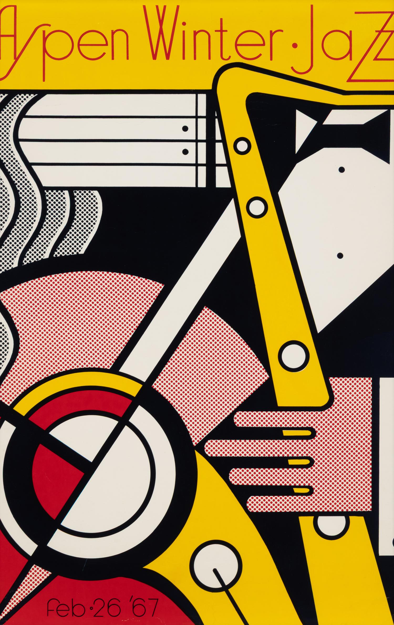 Roy Lichtenstein (American, 1923-1997) — Aspen Winter Jazz Poster, 1967