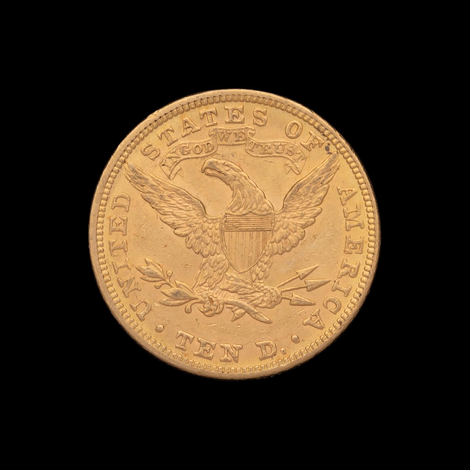 An 1881 Liberty Head $10 Gold Coin
