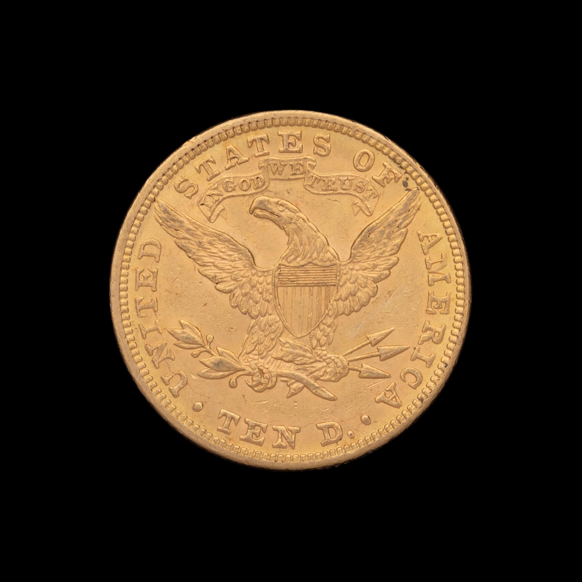 An 1881 Liberty Head $10 Gold Coin
