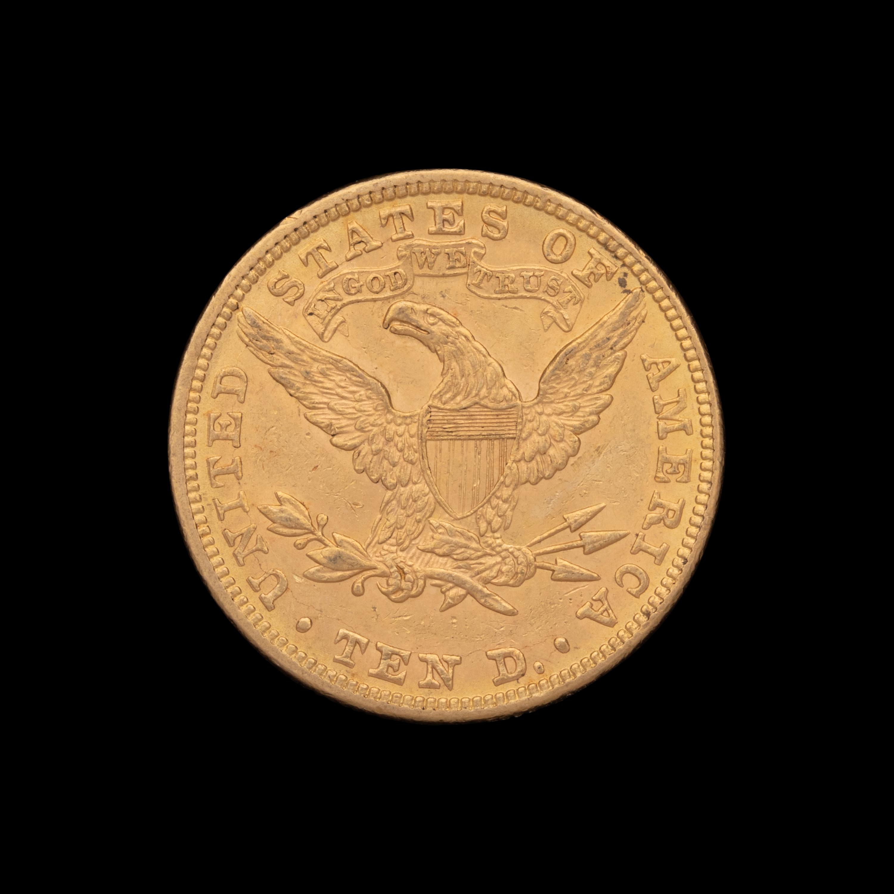 An 1881 Liberty Head $10 Gold Coin